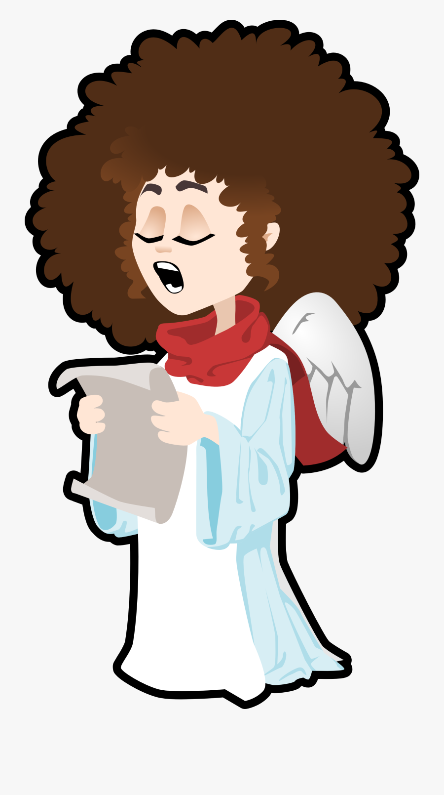 Free Angel Singing Clip Art - Angel Singing Clipart, Transparent Clipart