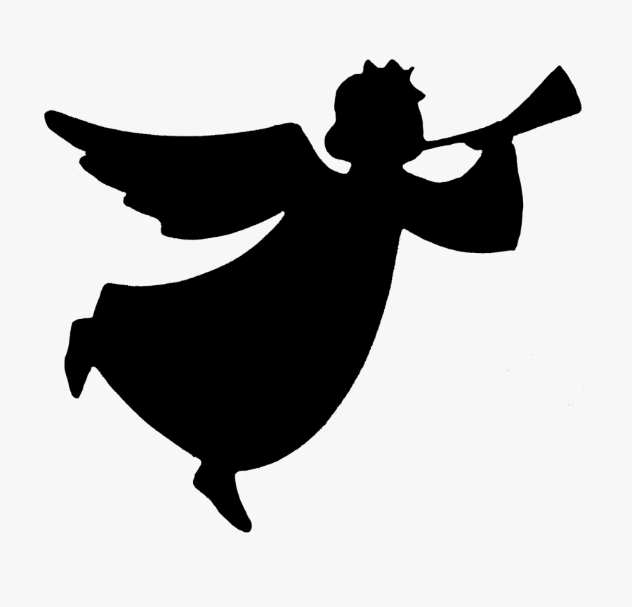 Christmas Angel Clipart - Angel With Trumpet Png, Transparent Clipart