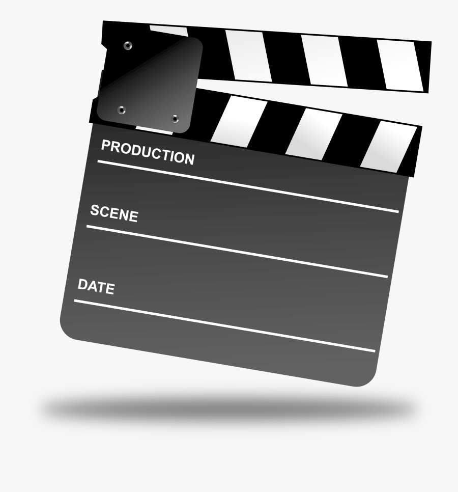 Clipart Movie Clapper Board Clipartix - Movie Clapper Board, Transparent Clipart