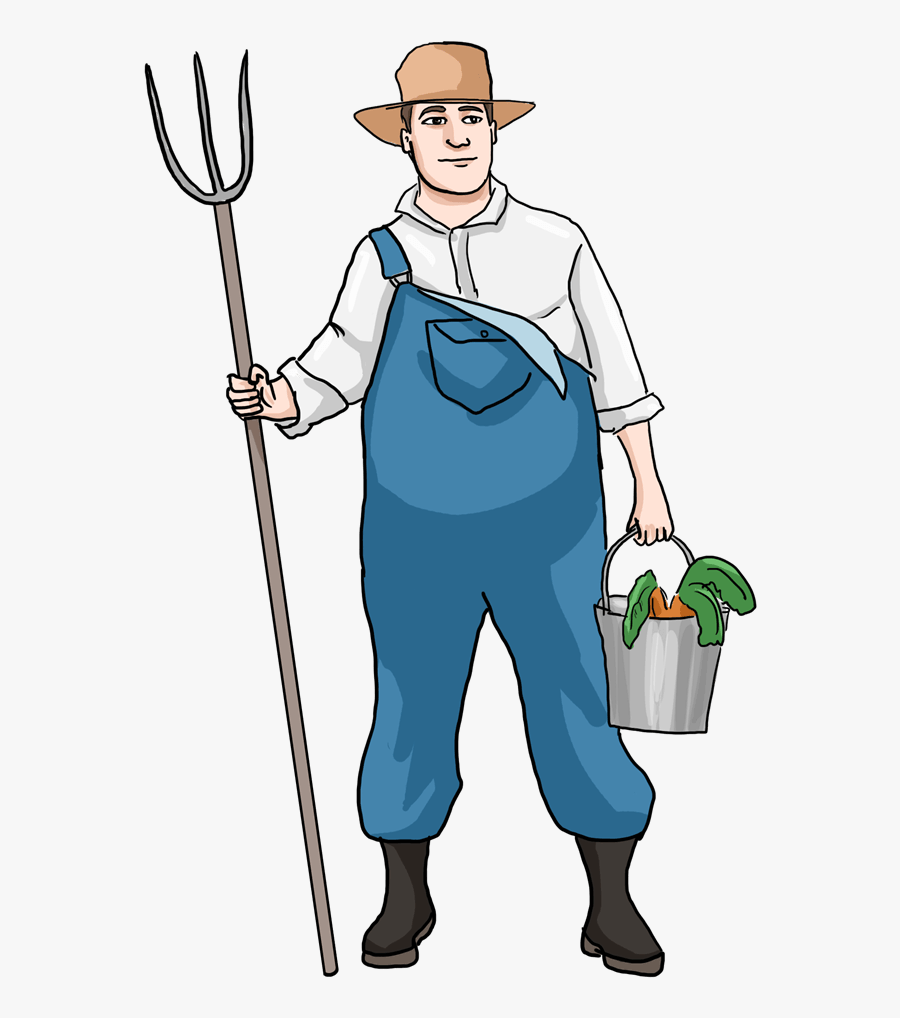 Farm Clipart Black And White Png - Peasants Clipart Transparent Background, Transparent Clipart