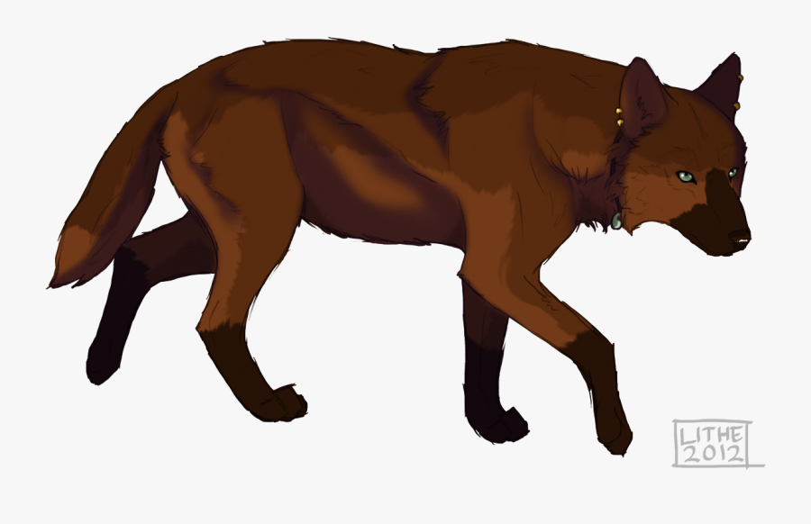 Brown Wolf Clipart - Wolf's Rain Freeze City, Transparent Clipart