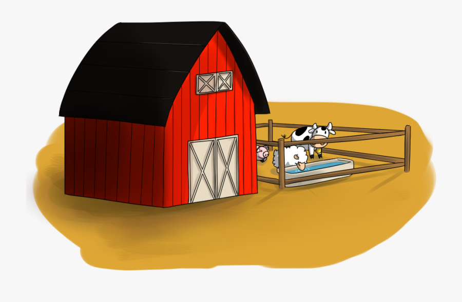 Cattle Silo Farm Barn Clip Art - Cow In A Barn Clipart, Transparent Clipart