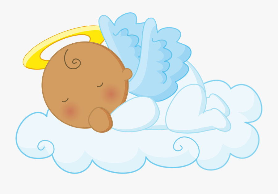 Angel Clipart, First Holy Communion, Baby Shower Gender - Sleeping Baby Angel Clipart, Transparent Clipart