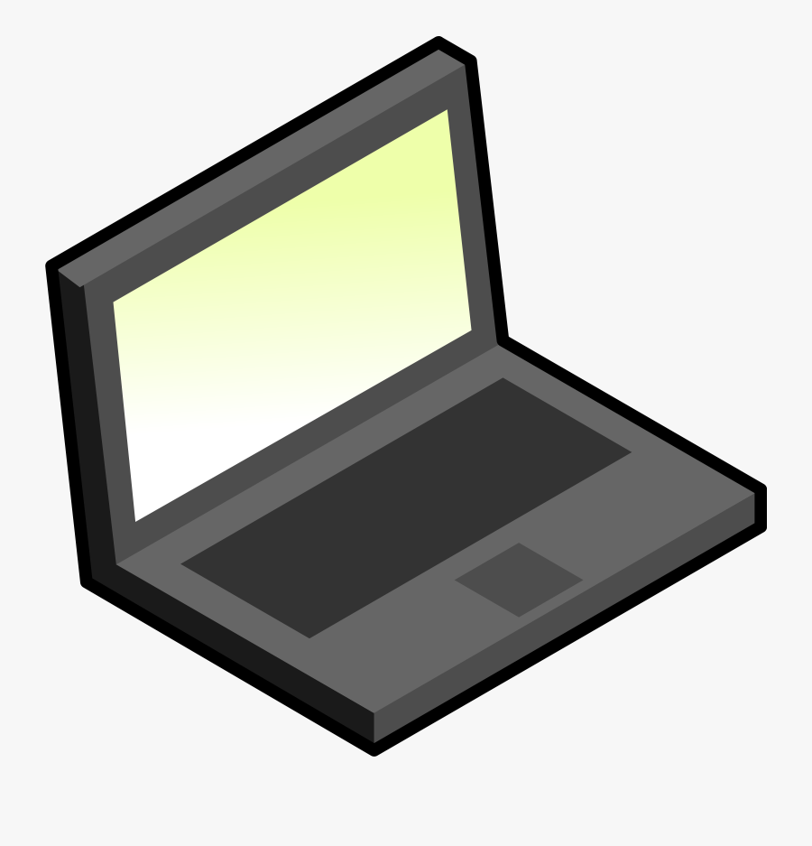 Clipart Simple Laptop - Simple Laptop Clip Art, Transparent Clipart