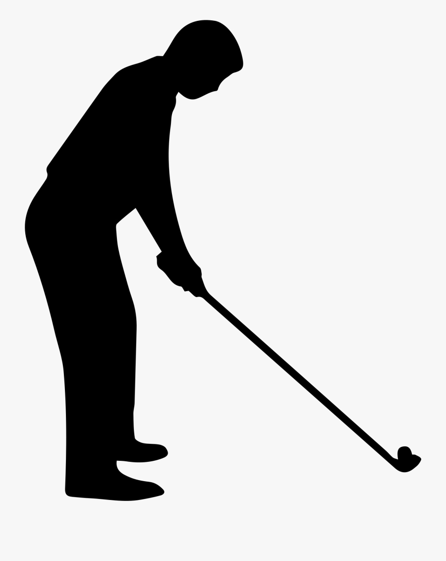 Sport Clipart Line Art - Golfer Clipart, Transparent Clipart