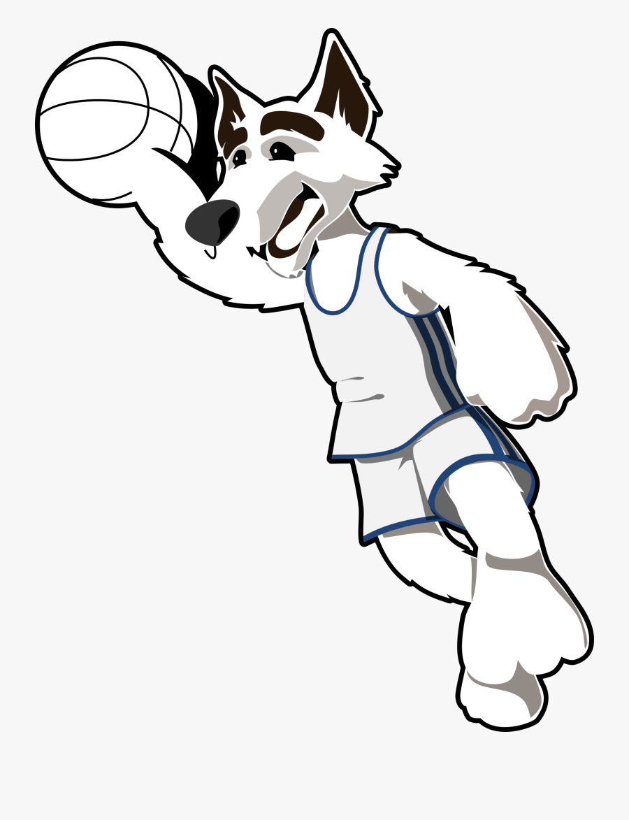 Wolf - Clipart - Black - And - White - Png Clipart Basketball, Transparent Clipart