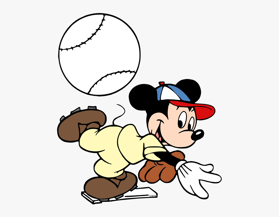 Vector Mickey Mouse Baseball, Transparent Clipart