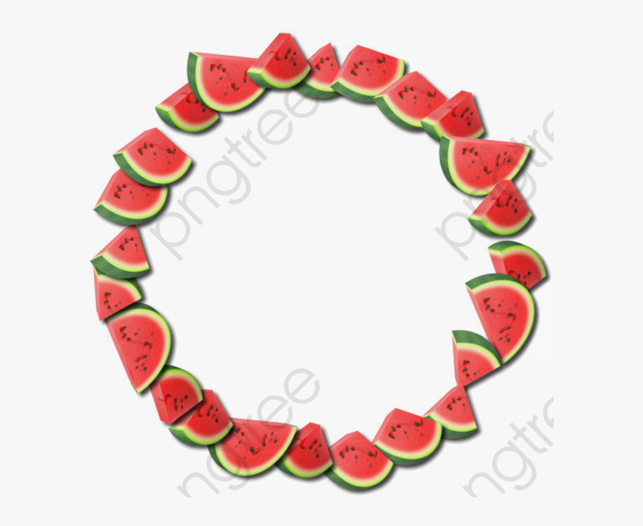 Watermelon Wreath - Circulo De Melancia Png, Transparent Clipart