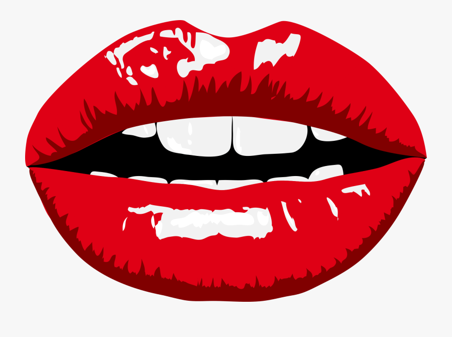 Lips 2024681 1280 Openclipart Vectors Pixabay - Lips Clipart, Transparent Clipart