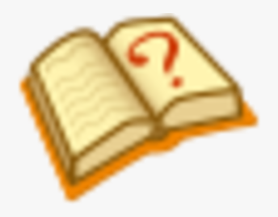 Book With Question Mark Png, Transparent Clipart