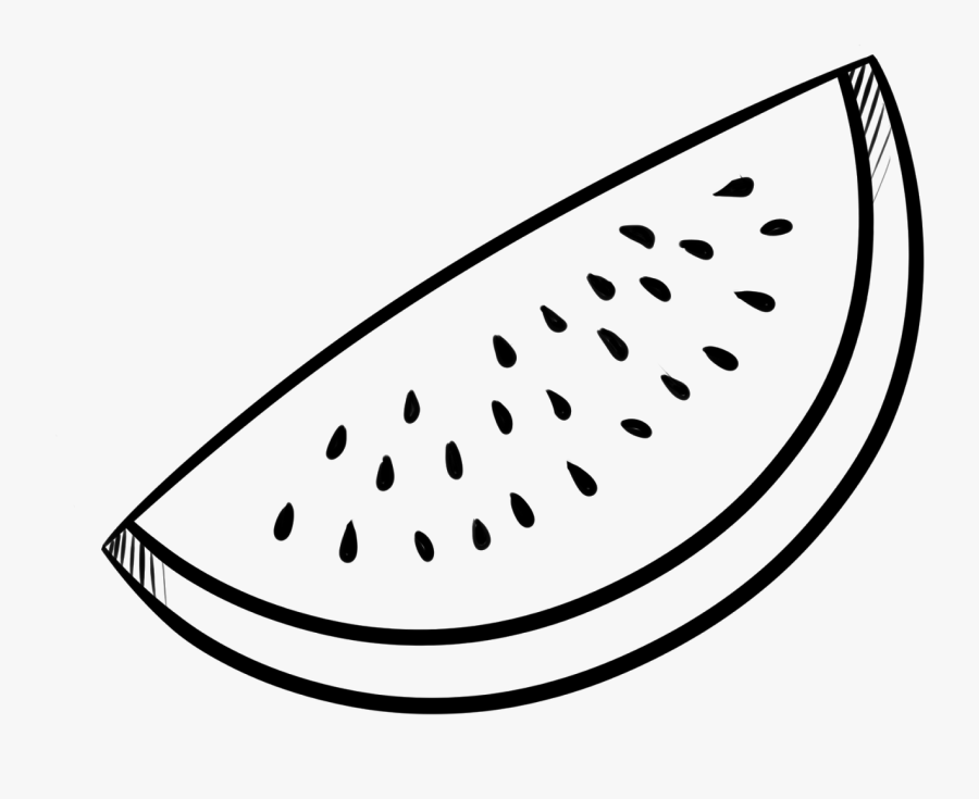 Comic Background Png - Outline Of A Watermelon, Transparent Clipart