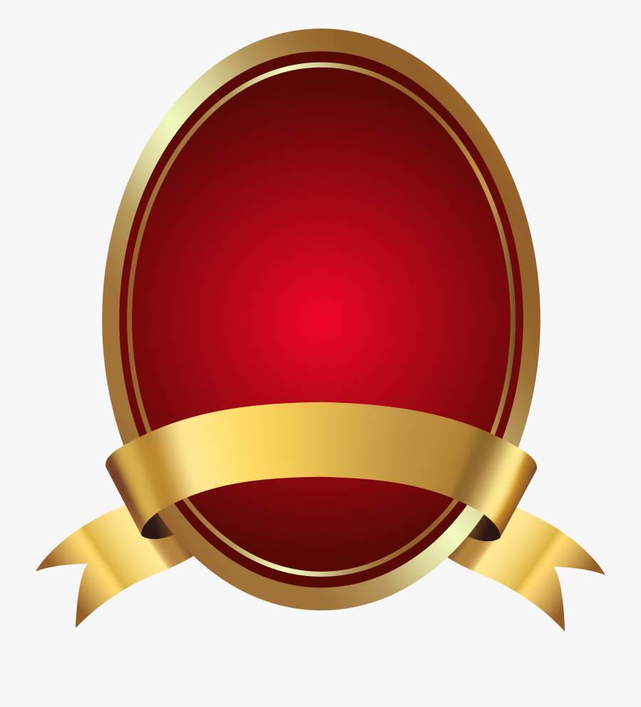 Red With Banner Png, Transparent Clipart