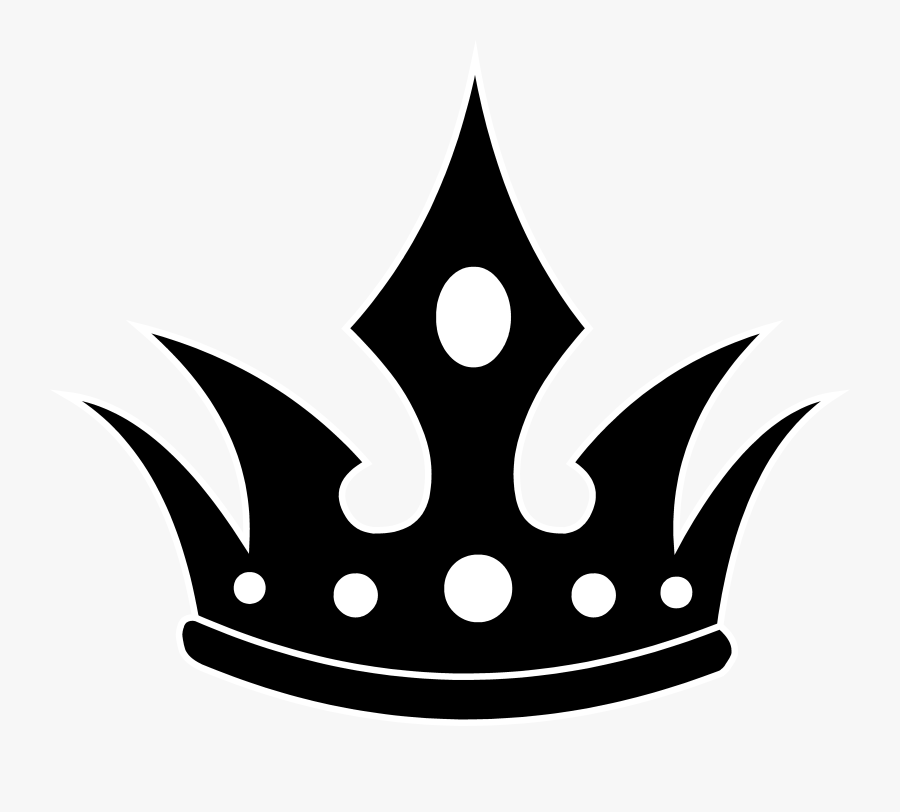 Download Pointed Black Crown Silhouette - King Crown Vector Png ...