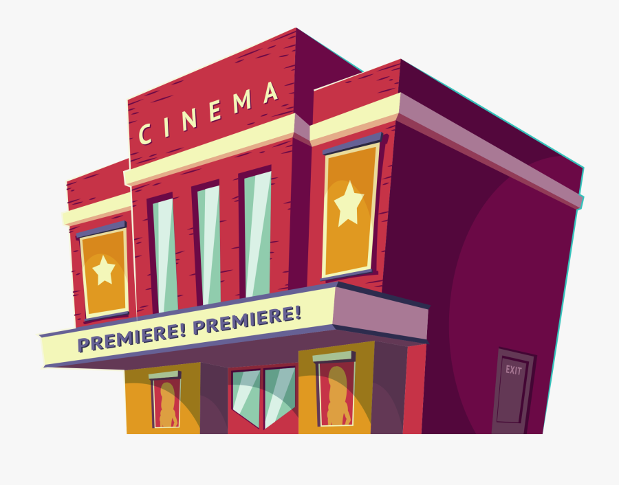 Transparent Movie Clipart Png - Cinema Building Clipart Transparent, Transparent Clipart