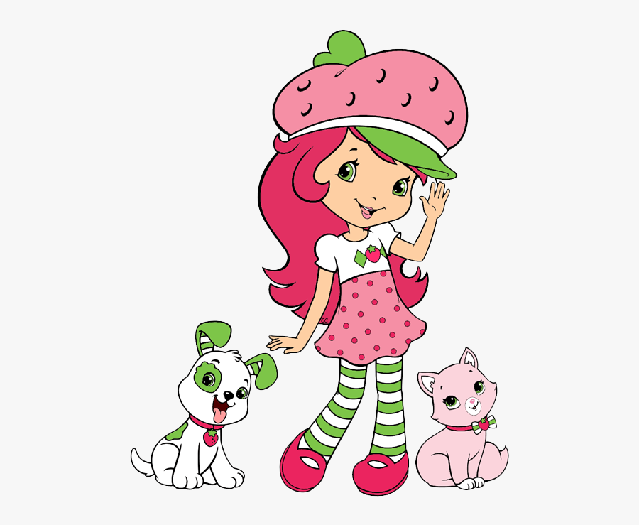 Strawberry Shortcake Cartoon Custard, Transparent Clipart