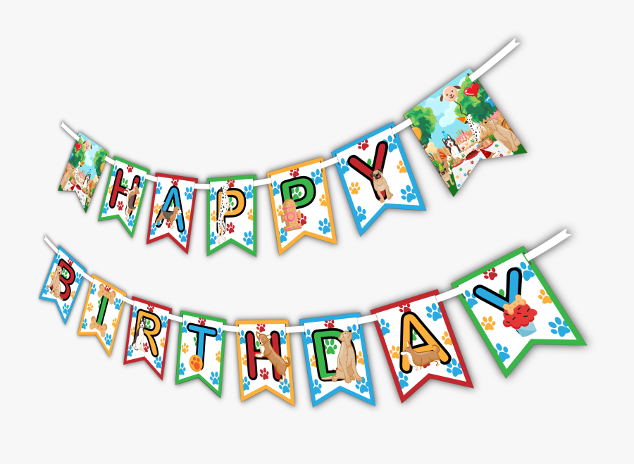 Puppy Dog "happy Birthday - Birthday, Transparent Clipart