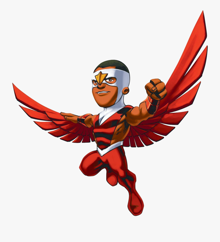 Marvel Superhero Squad - Marvel Super Hero Squad Falcon, Transparent Clipart