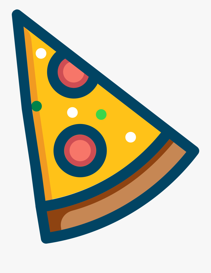 Pepperoni Pizza - Vector Pizza Png, Transparent Clipart