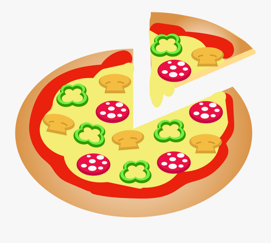 Pizza - Pizza And Chips Cartoon, Transparent Clipart