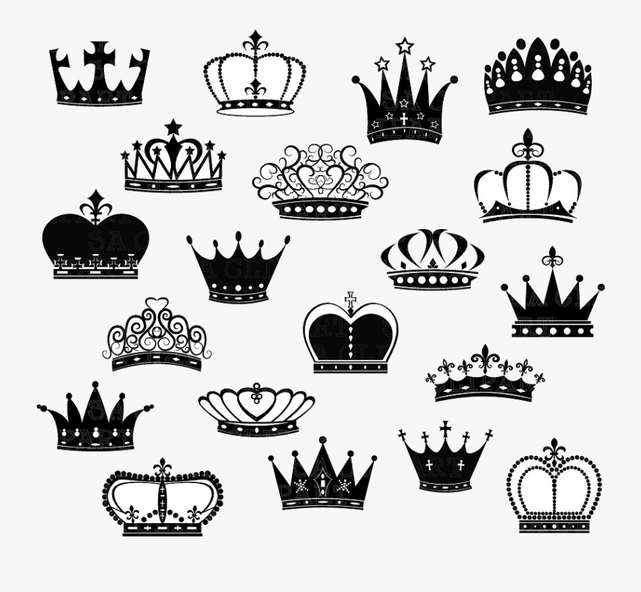 Crown Clipart Ice Queen Graphics Illustrations Free - Crown Silhouette , Fr...