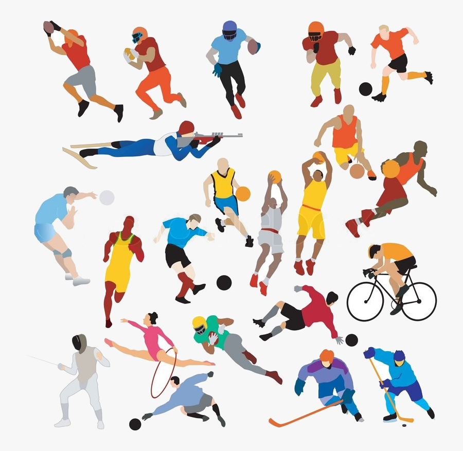 Sports Clipart Black And White Free Images Transparent - Sports Clip Art, Transparent Clipart