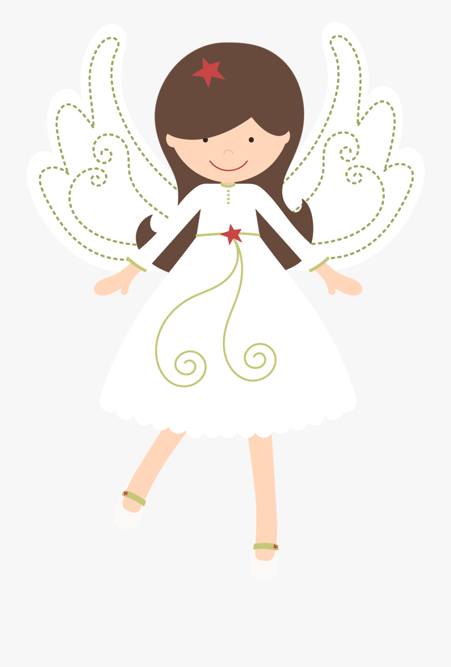 Girl Angel Cliparts - Angel Girl Clipart Png, Transparent Clipart
