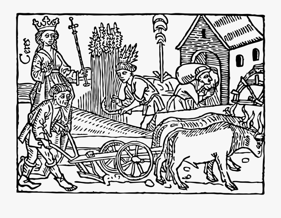 Medieval Farming, Transparent Clipart