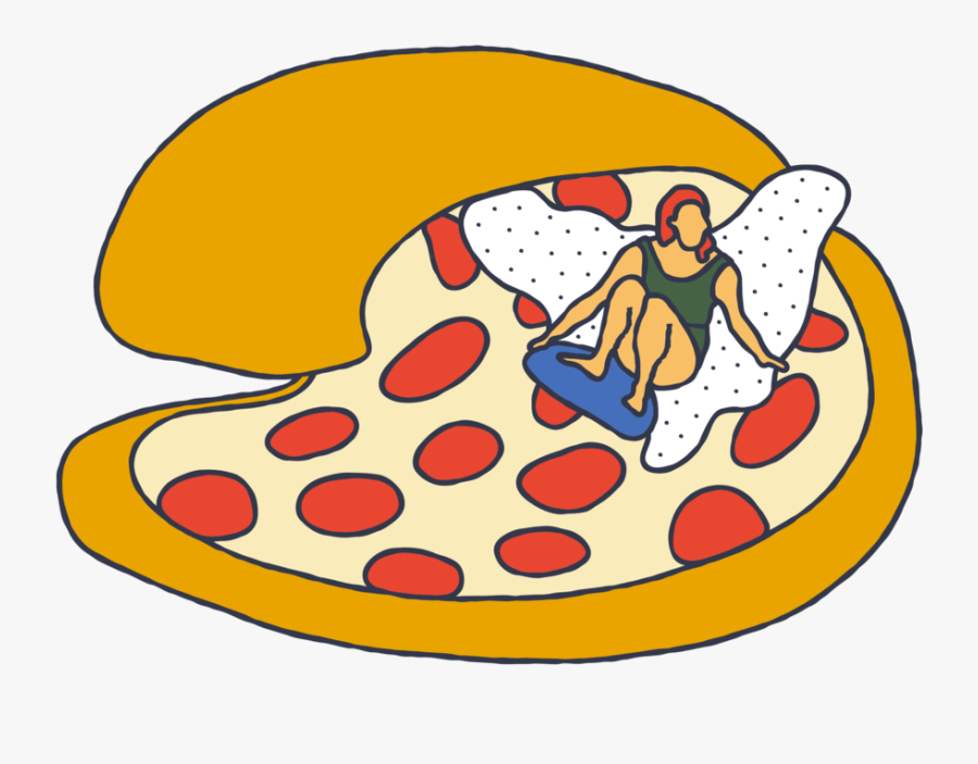 Pizza Surfer T-shirt Clipart , Png Download, Transparent Clipart