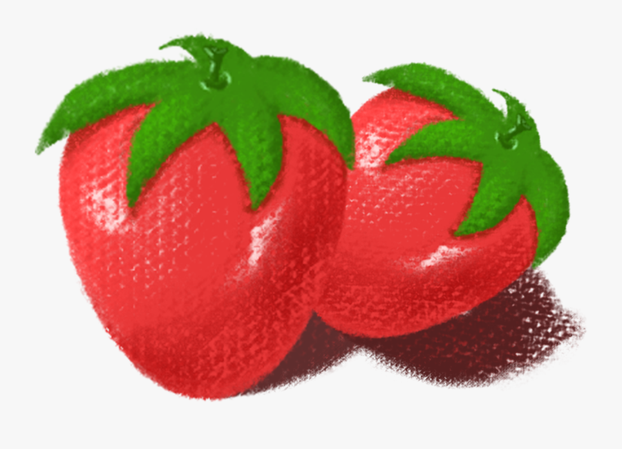 Strawberry Hand Drawn Cute Cartoon Png And Psd - Strawberry, Transparent Clipart