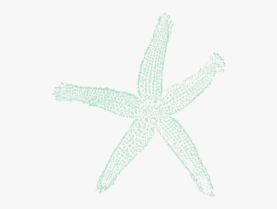 Sea Blue Starfish Svg Clip Arts - Teal Starfish Clipart, Transparent Clipart