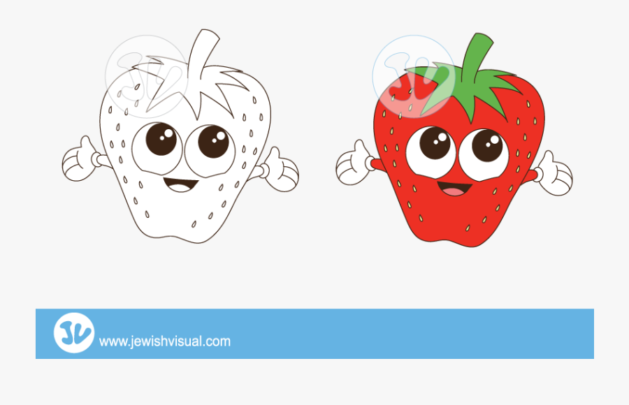 Strawberry-clipart - ציור של תות שדה, Transparent Clipart