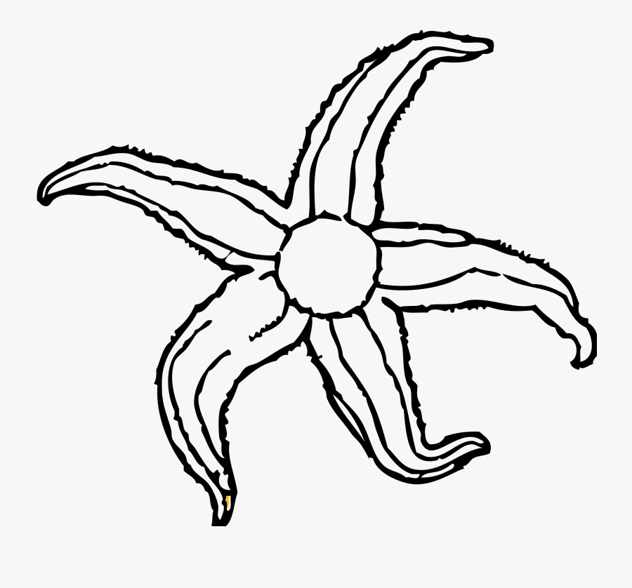 Blue - Starfish - Clip - Art - Ocean Animals Black And White Clipart, Transparent Clipart
