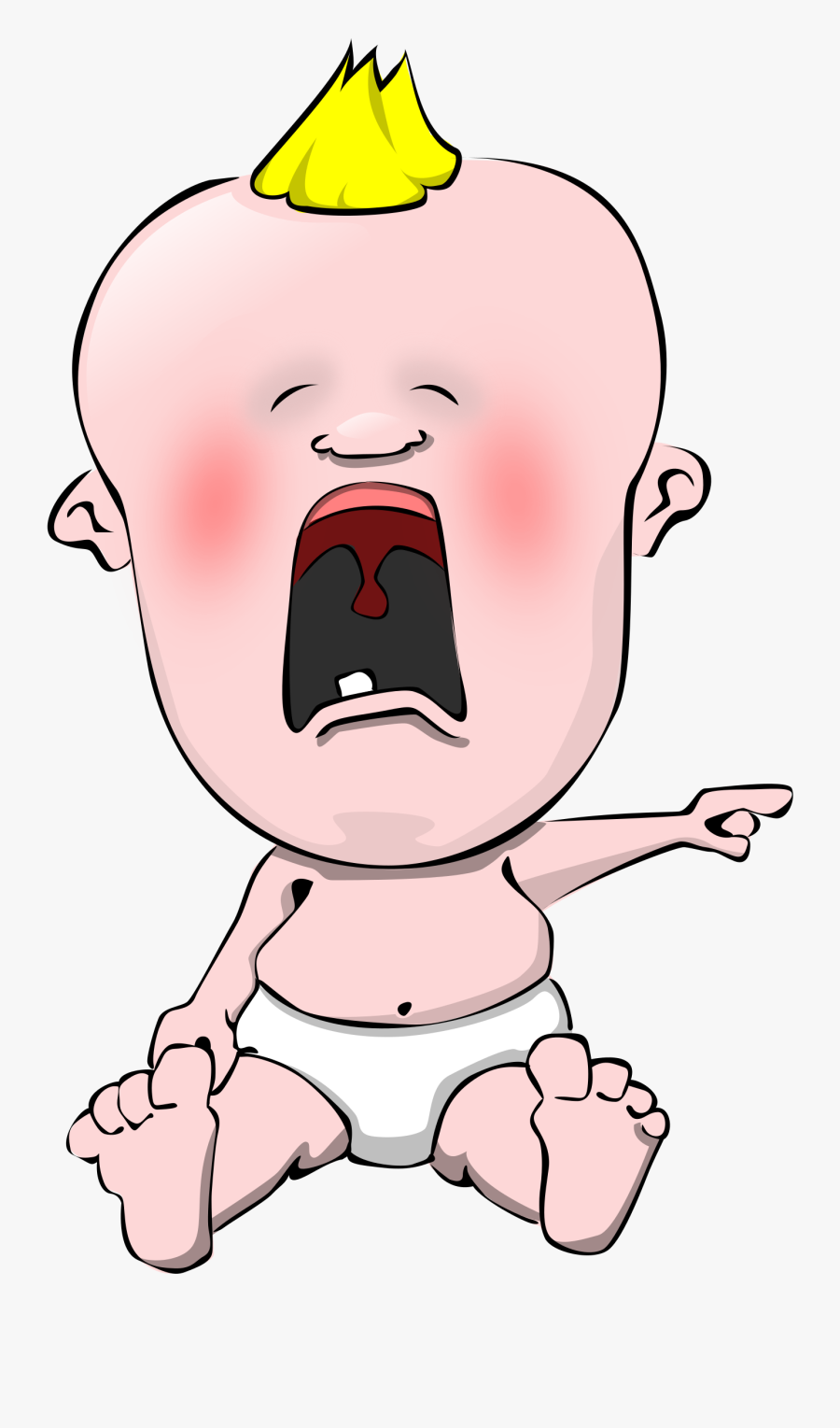Baby Crying Clipart - Whining Clipart, Transparent Clipart