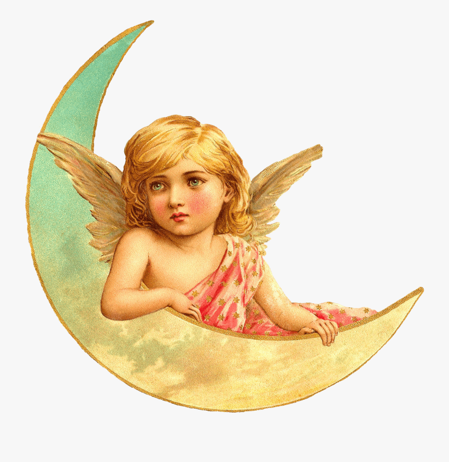 Angel Clipart Vintage - Victorian Era Angel, Transparent Clipart