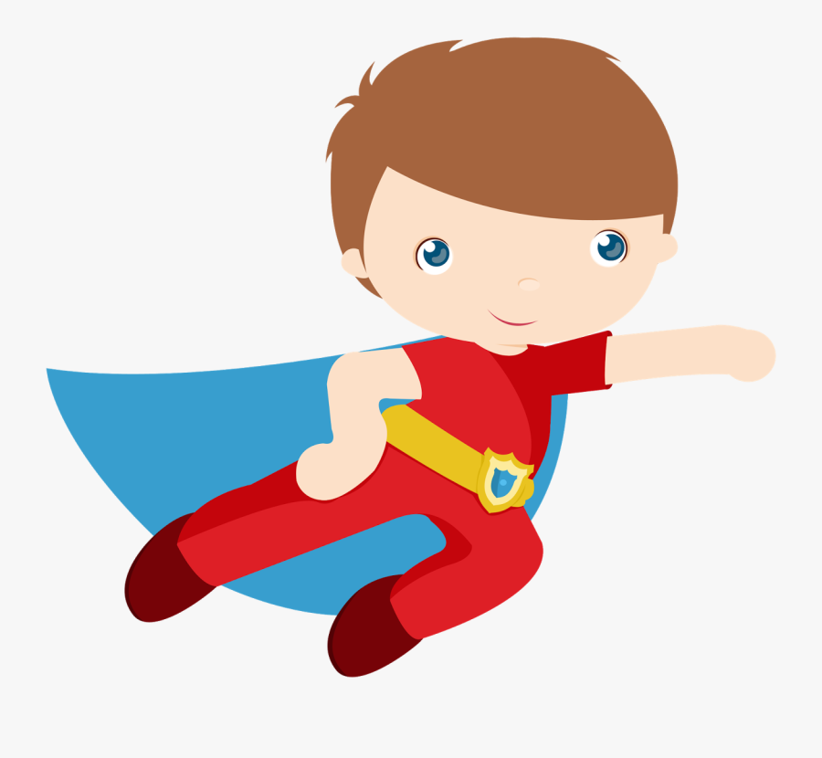 Kids Dressed As Oh - Superhero Kid Clipart, Transparent Clipart