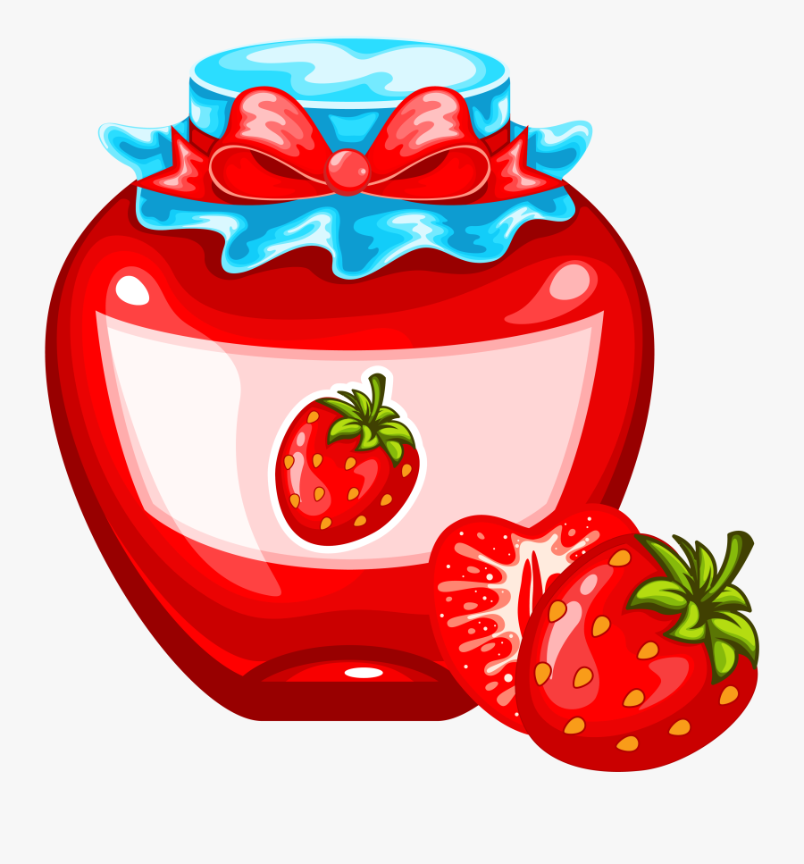Strawberry Clipart Jam - Strawberry Jam Clipart, Transparent Clipart