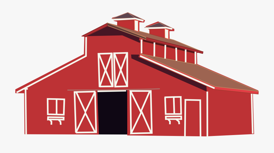 Cartoon Barns, Transparent Clipart