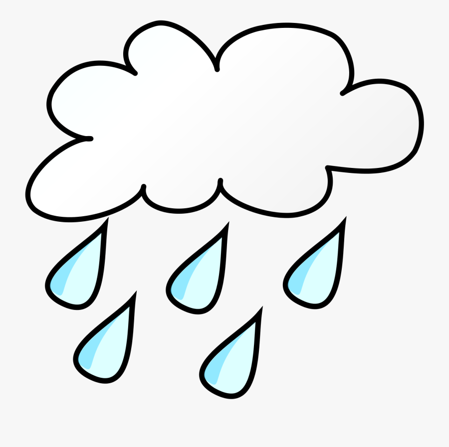 Rain Clip Art Black And White, Transparent Clipart