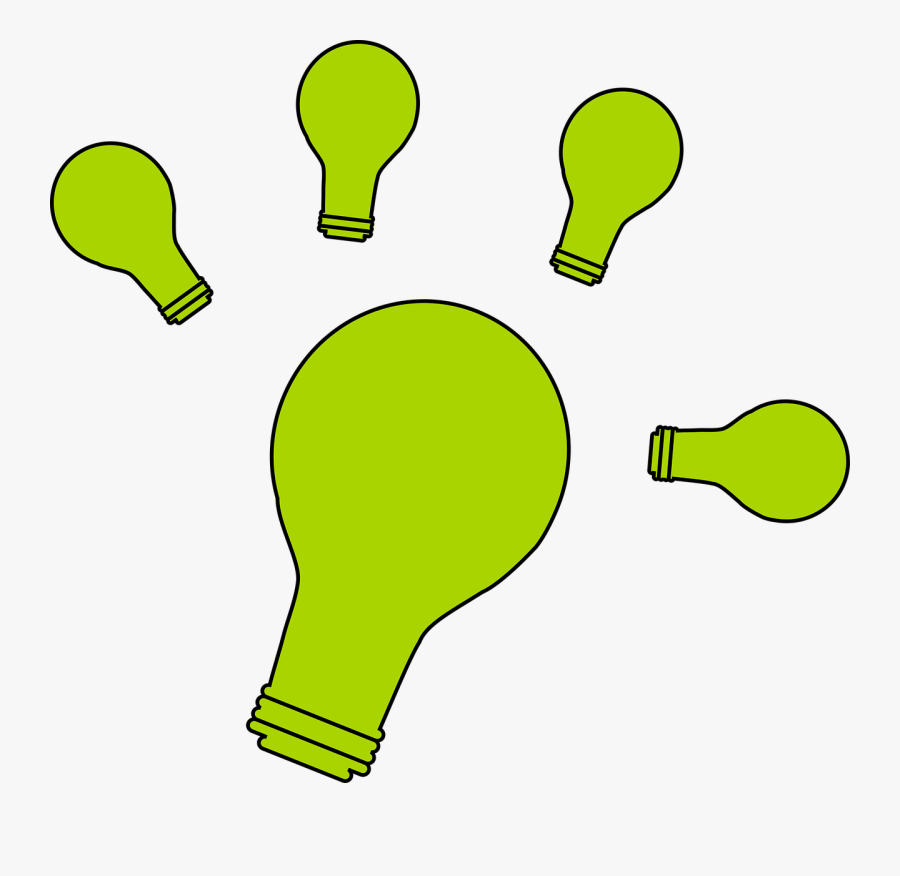 Idea Bulb Light, Transparent Clipart