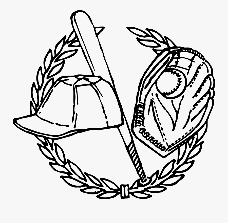 Baseball Crest Image Free - Baseball Clipart Black And White Free, Transparent Clipart