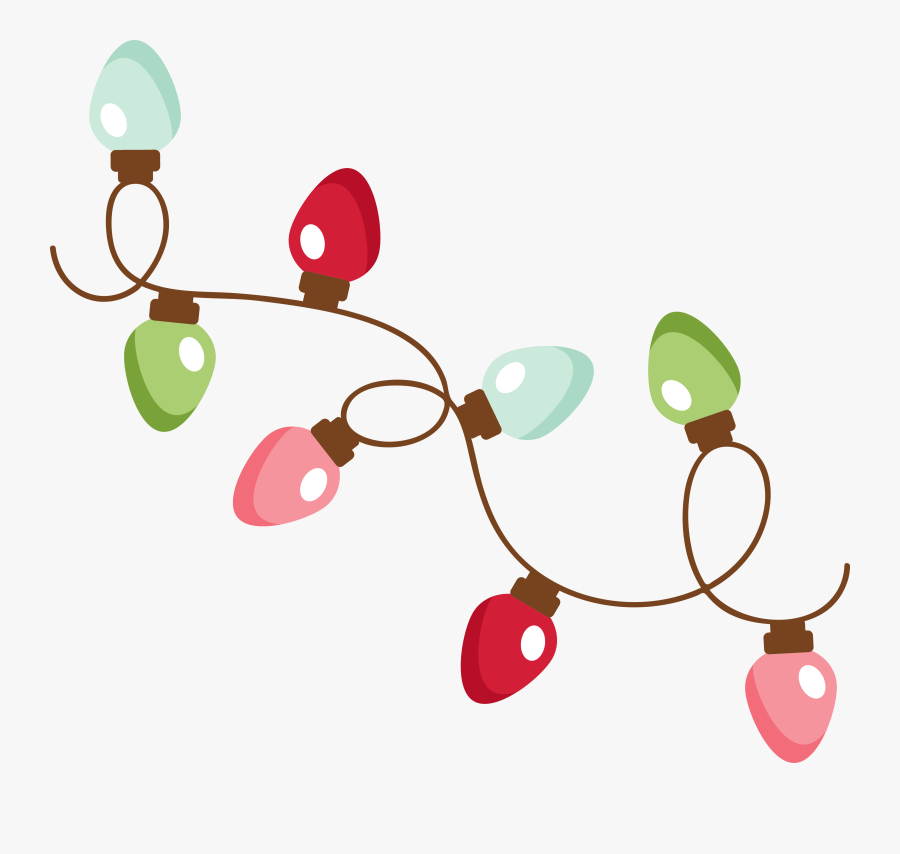 Christmas Lights Illustration Png, Transparent Clipart