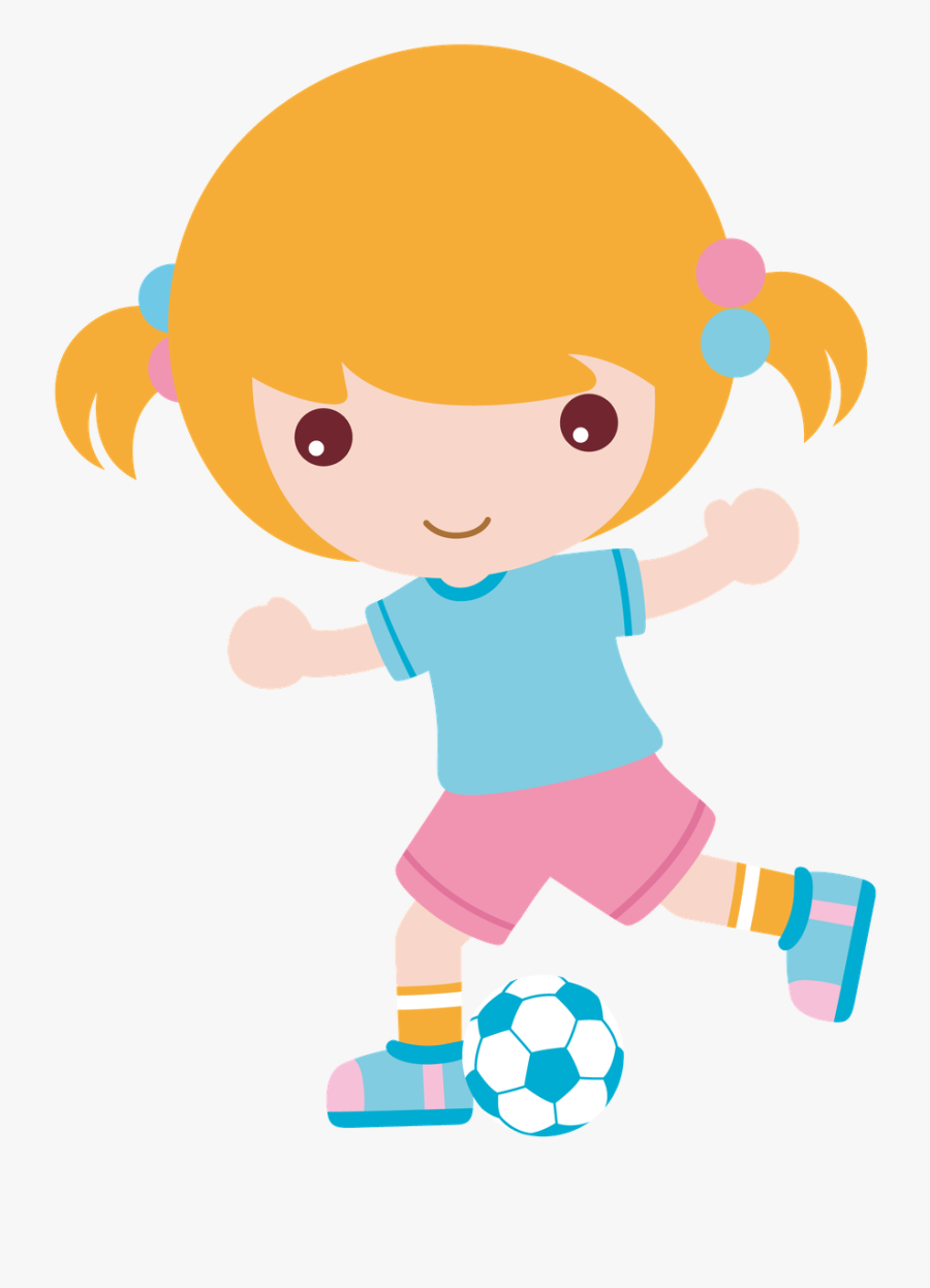 Sports Clipart Kindergarten - Jogadora De Futebol Desenho, Transparent Clipart