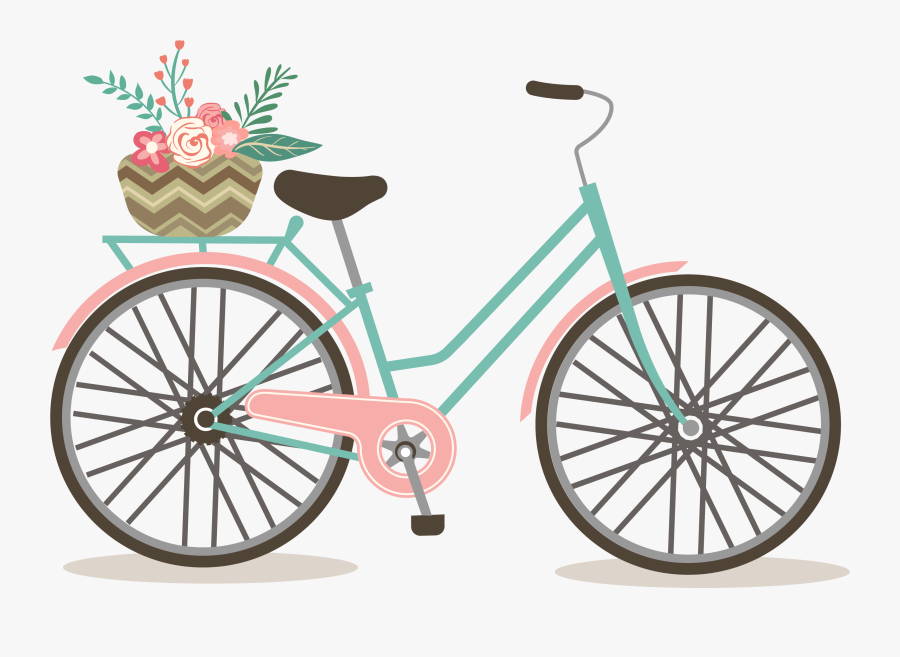 Free Romantic Bicycle Clip Art Set 2 Free Pretty Things - Vintage Bicycle Clip Art Free, Transparent Clipart