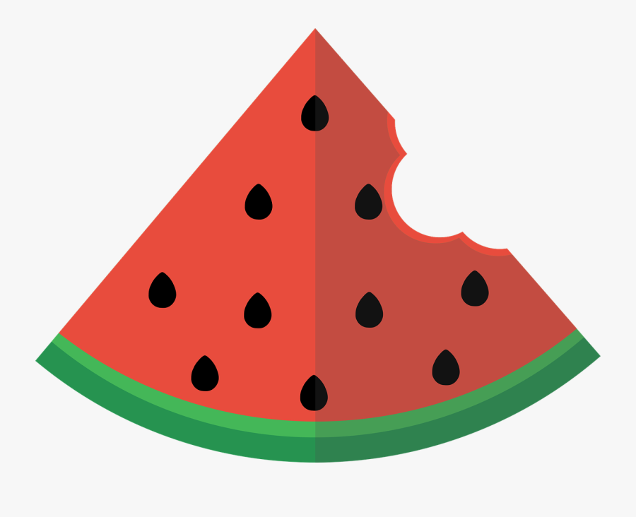 Watermelon Slice Clipart Watermelon Flat Free Vector - Watermelon Flat Png, Transparent Clipart