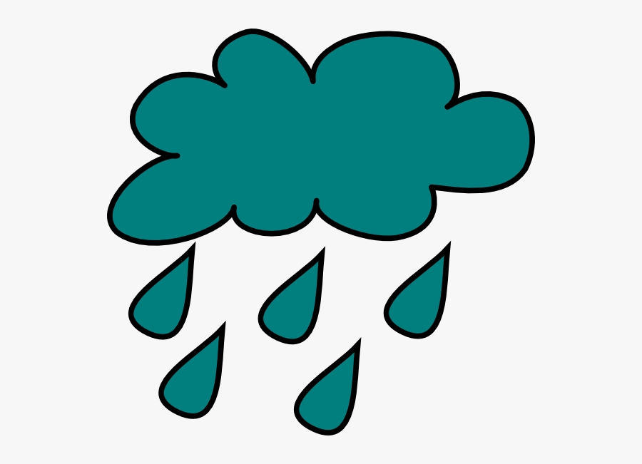 Cartoon Clouds And Rain Clipart - Rain Cloud Clipart Transparent, Transparent Clipart