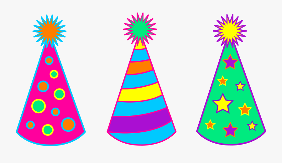 Birthday Hat Clipart - Birthday Party Hat Clip Art, Transparent Clipart