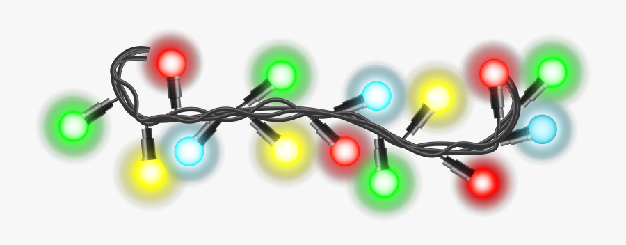 Transparent Christmas Lights Clipart - Graphic Design, Transparent Clipart