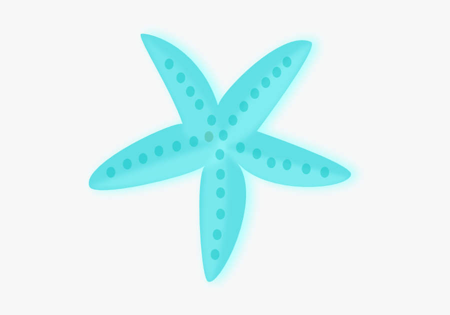 Teal Starfish Svg Clip Arts - Clip Art, Transparent Clipart