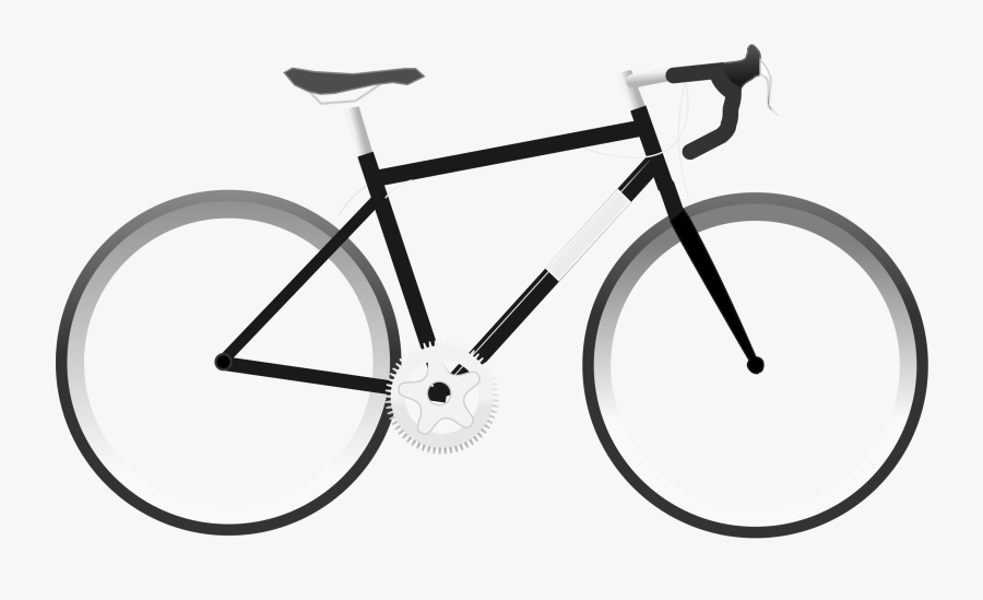 Simple Bike Clipart - Bike With No Background, Transparent Clipart
