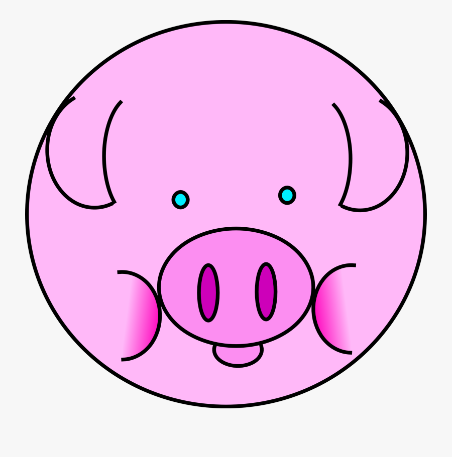 Pig Face Clip Art Zz Pig Free Clipart Images - Kartun Piggy, Transparent Clipart